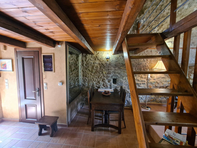 Vacation home PYRGOS 1869 - Dining place and stair case