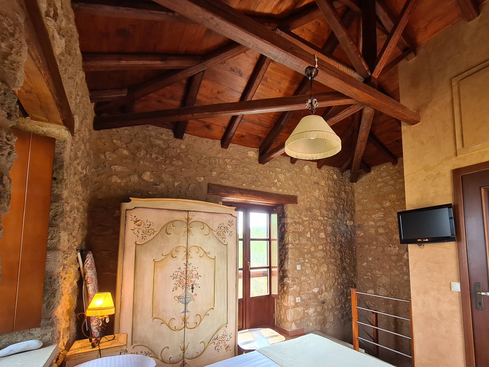 Vacation home PYRGOS 1869 - Stair case to the upper floor